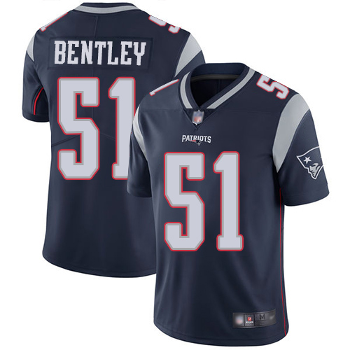 New England Patriots Football #51 Vapor Limited Navy Blue Men Ja Whaun Bentley Home NFL Jersey